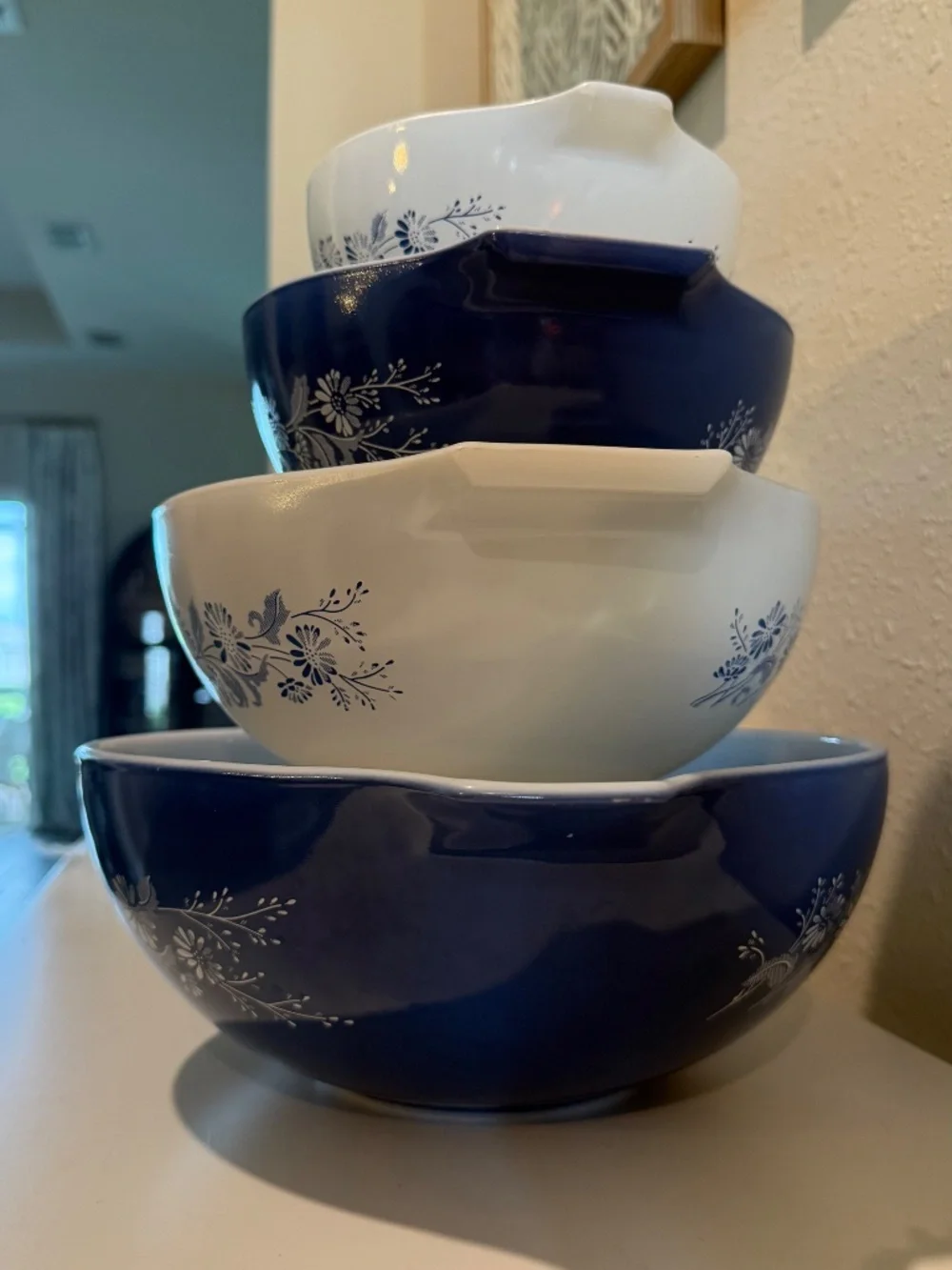 Colonial Mist Pyrex mixing set 444-441